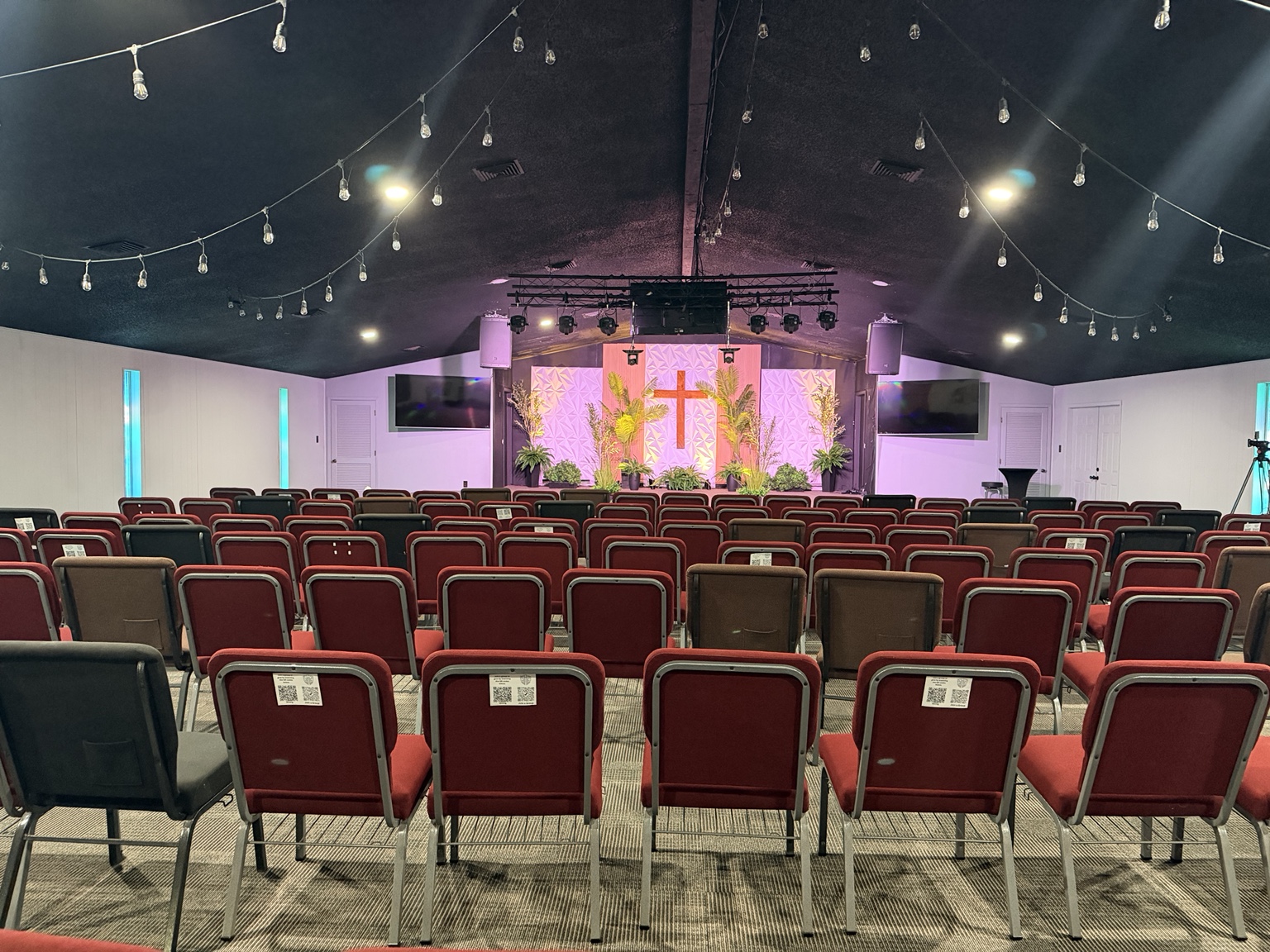 Freedom Place Church sanctuary seating and stage